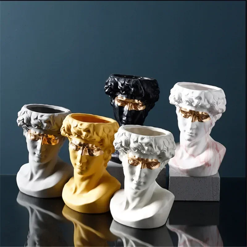 Ретро искусство Давид Художественная Скульптура ваза абстрактный греческий