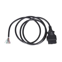 1 ft 12v 16 pin obd2 scanner diagnostic male extension cable car coaxial speaker audio cable line for cars trucks