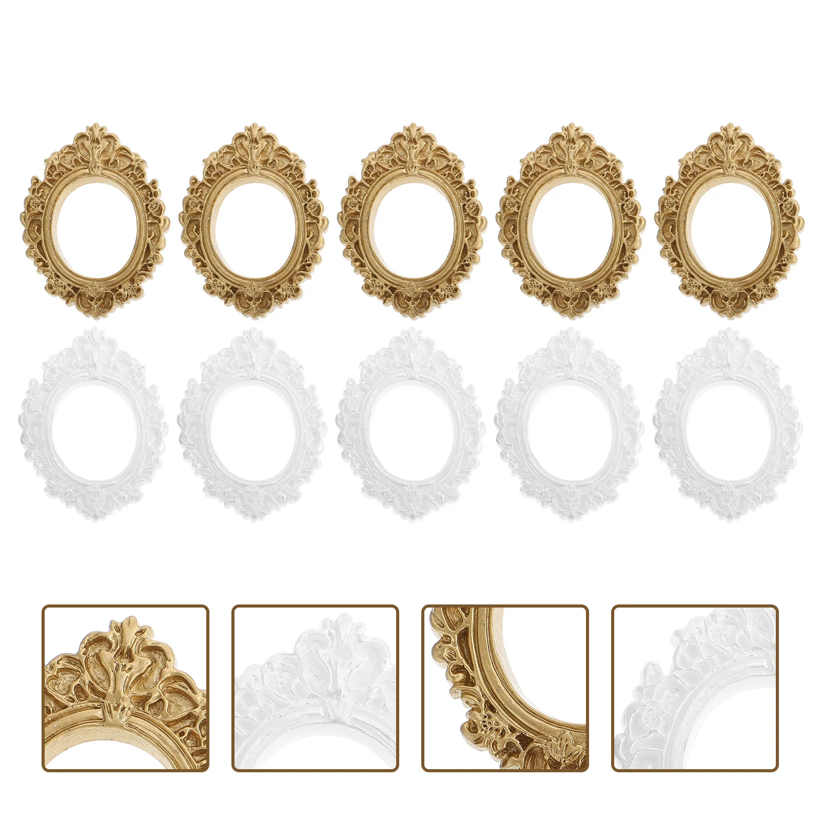 10 шт. DIY фоторамка цифровое ретро украшение реквизит из смолы декор маленькие