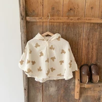 infant baby sunscreen clothing summer thin breathable 2022 new childrens summer sunscreen jacket baby cotton cute bear cloak
