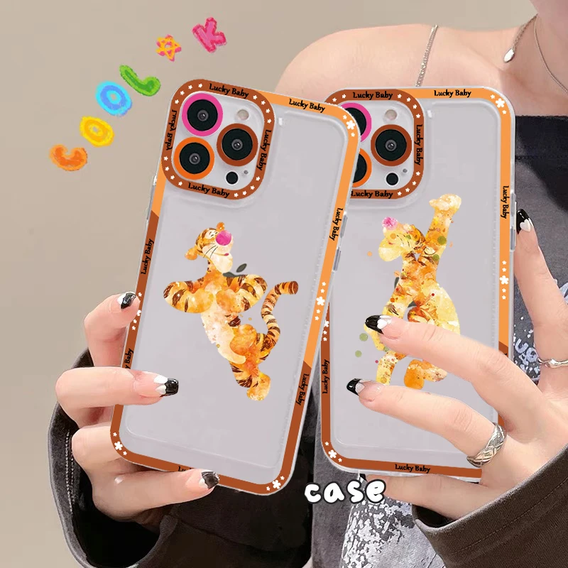 

Disney Winnie the Pooh Tigger Phone Case for iPhone 11 12 13 Mini Pro Max 14 Pro Max Case shell
