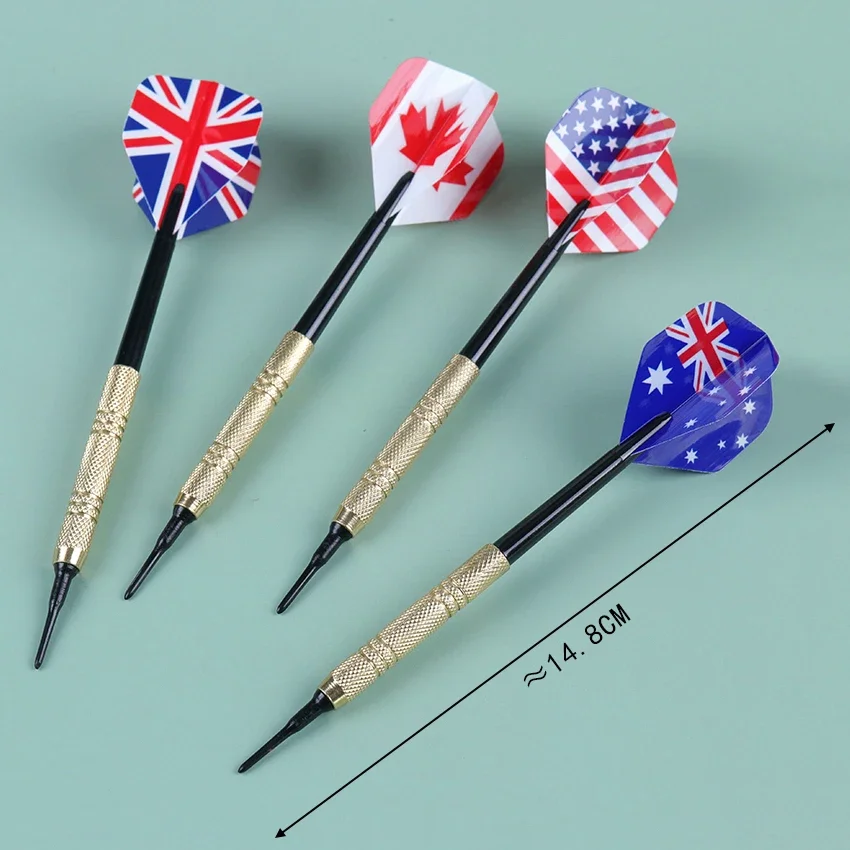 

Darts Electronic Dartboard Accessories Professional Safety 14 Grams Soft Tip Darts Set With Extra Plastic Dart Tip Entertainment