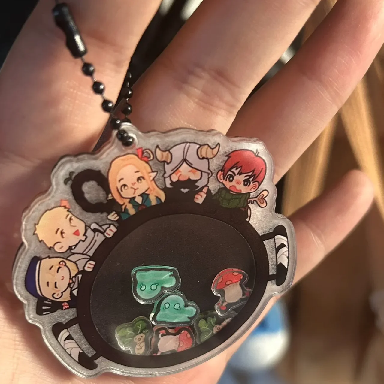 Брелок для косплея в стиле аниме Delicious in Dungeon мультяшная акриловая цепочка