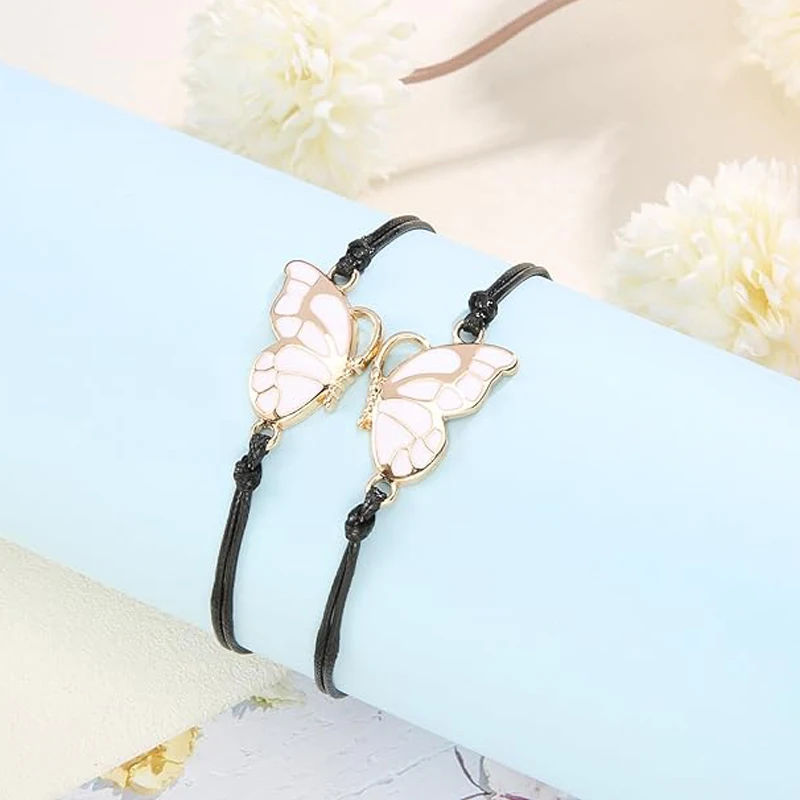 Браслет дружбы в виде бабочки