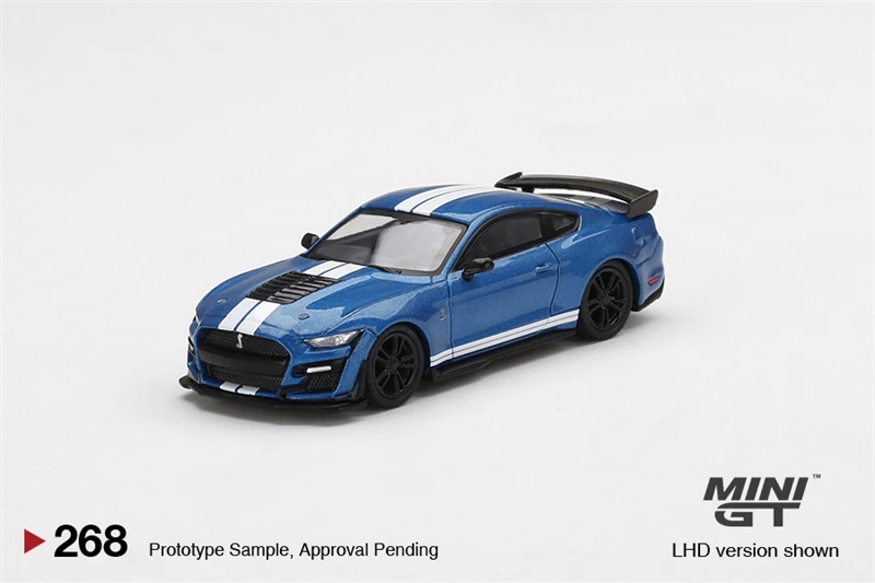 

MINI GT 1:64 Ford Mustang Shelby GT500 Ford Performance Blue Diecast Model Car
