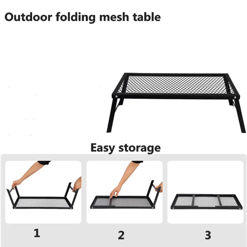 

Outdoor folding net table camping portable barbecue table travel self-driving tour portable portable folding table