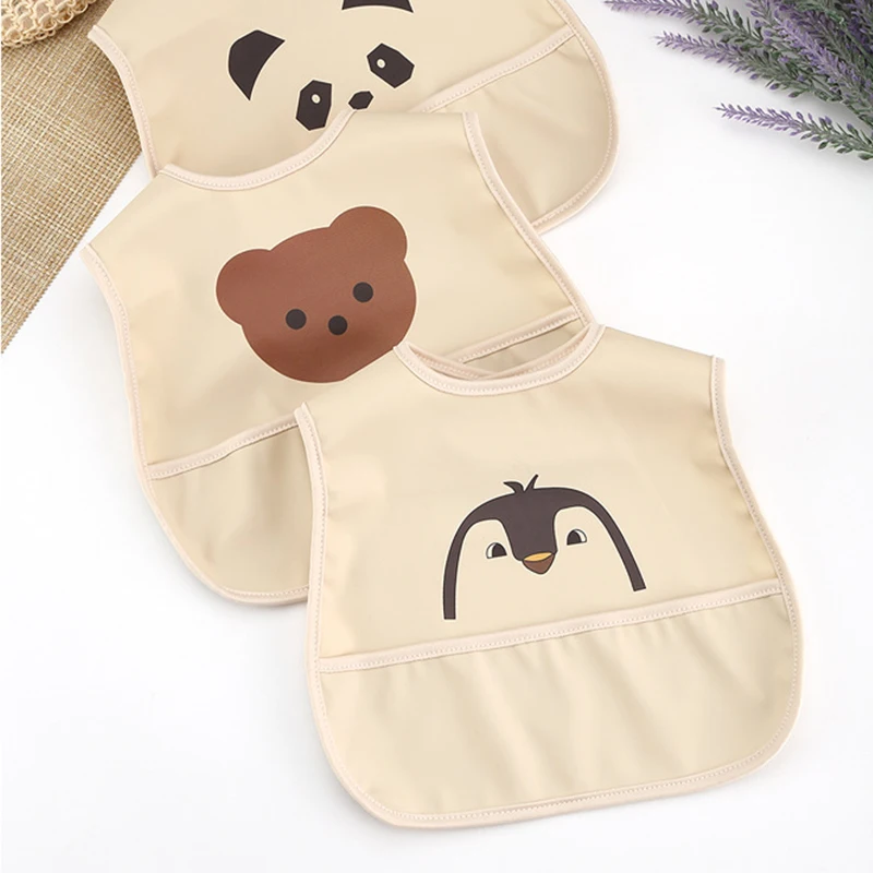 

Waterproof Baby Cartoon Bibs Saliva Towel Newborn Feeding Burp Cloths Adjustable Infant Boys Girls Anti-dirty Apron For Toddlers