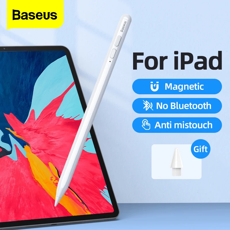 

Baseus Pencil for iPad Pro 11 12.9 Mini 6 Air 5 4 2022-2018 Tablet Palm Rejection Tilt Stylus Pen for Apple Pencil 2 1 iPad Pen