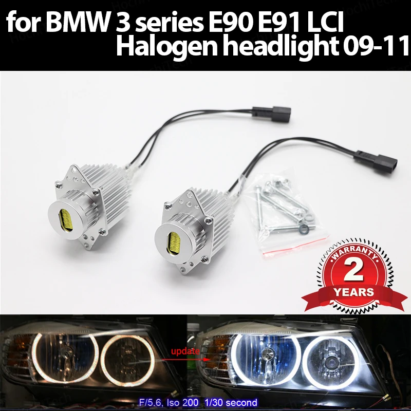 

6000K White color 160W/pair Daytime light DRL LED Marker Light Angel Eyes Bulbs for BMW 3 series E90 E91 LCI Halogen 09-11