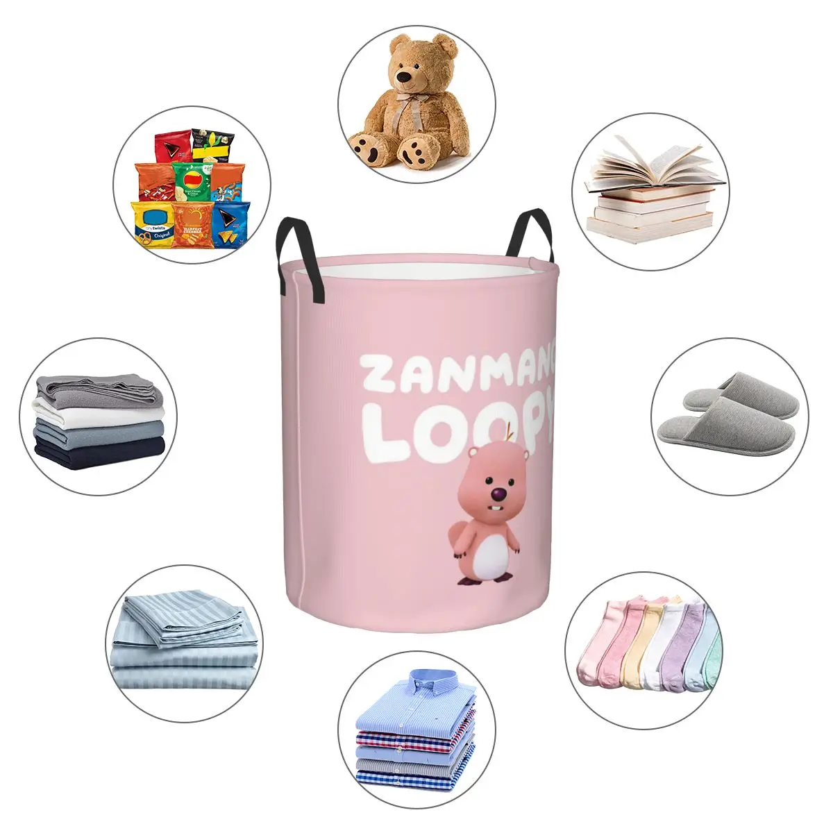 Корзина для белья Zanmang Loopy складная мультяшная корзина игрушек Детский хранения