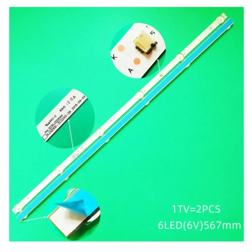Светодиодная лента для 32LH0202 32HH1830 PK-32D16T KJ32D06-ZC22AG-20E 09 12 303KJ 320044 DLED32HD 2X6 HTV-32R01-T2C/A4/B