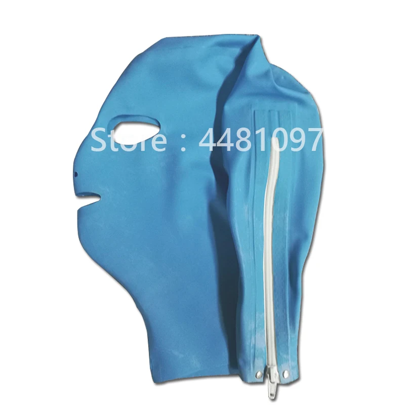 

Женская Фетиш-маска для косплея из латекса, на молнии сзади