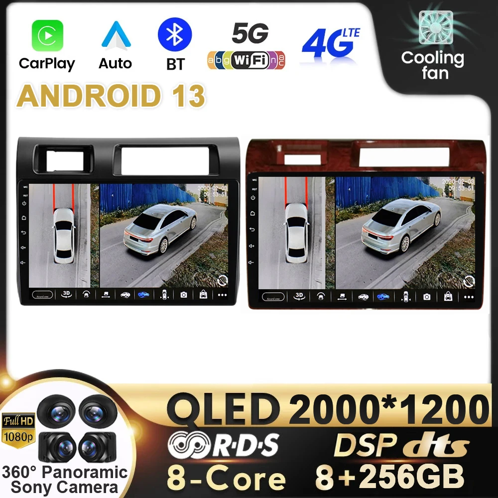 

Car Radio CarPlay Android 13 For Toyota Pickup Land Cruiser LC 70 79 Multimedia Tape Recorder DSP Player Navigation BT Head Unit