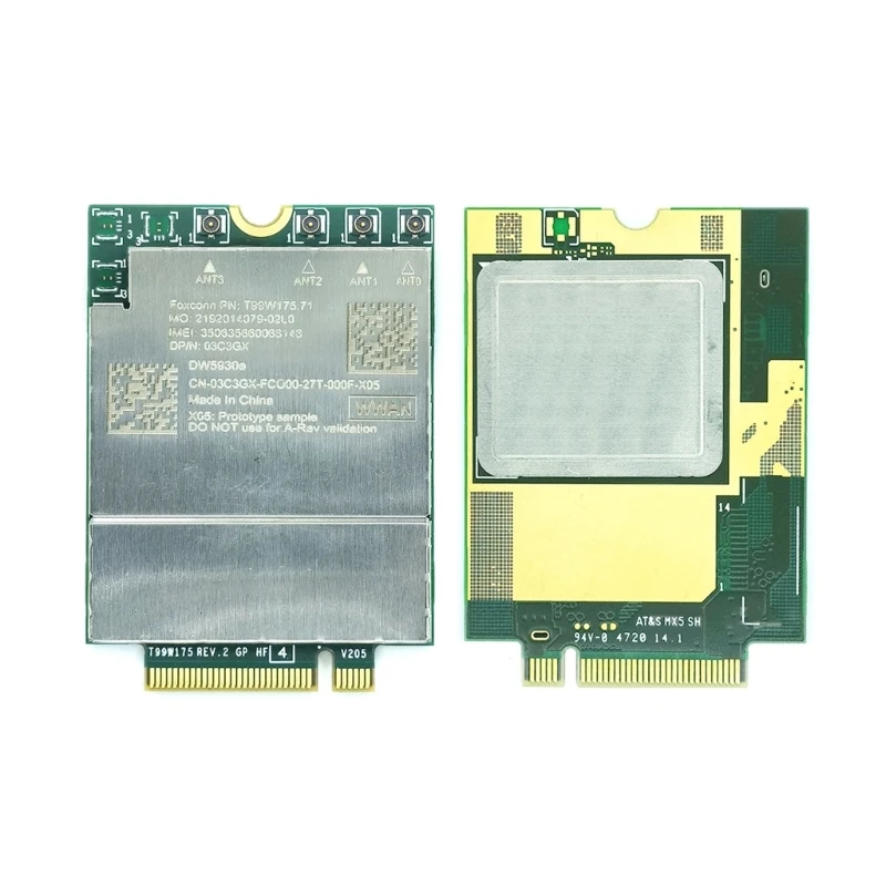 T99W175 X55-5G WLAN-карта M2-разъем WWAN Встроенная антенна для ноутбуков 7760 7560 9420 9430 2 в 1