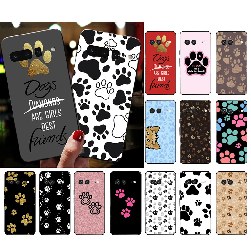 

Phone Case for Google Pixel 7 Pro 7 6A 6 Pro 5A 4A 3A Pixel 4 XL Pixel 5 6 4 3 XL 3A XL 2 XL Dog paw Case Funda