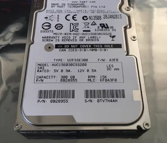 Для HUC 156030 CSS200 0B31362 2 5-дюймовый жесткий диск 300G 15K SAS