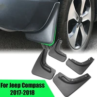black plastic auto mudflaps car molded mud flaps fenders splash guards mudguards for jeep for compass 2017 2018 2019 2020