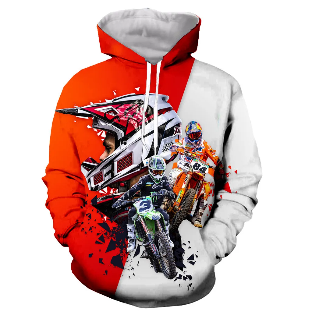 

Motorcycle Motocross Funny New Fashion Long Sleeves 3D Print Zipper/Hoodies/Sweatshirts/Jacket/Men/women Dropshipping