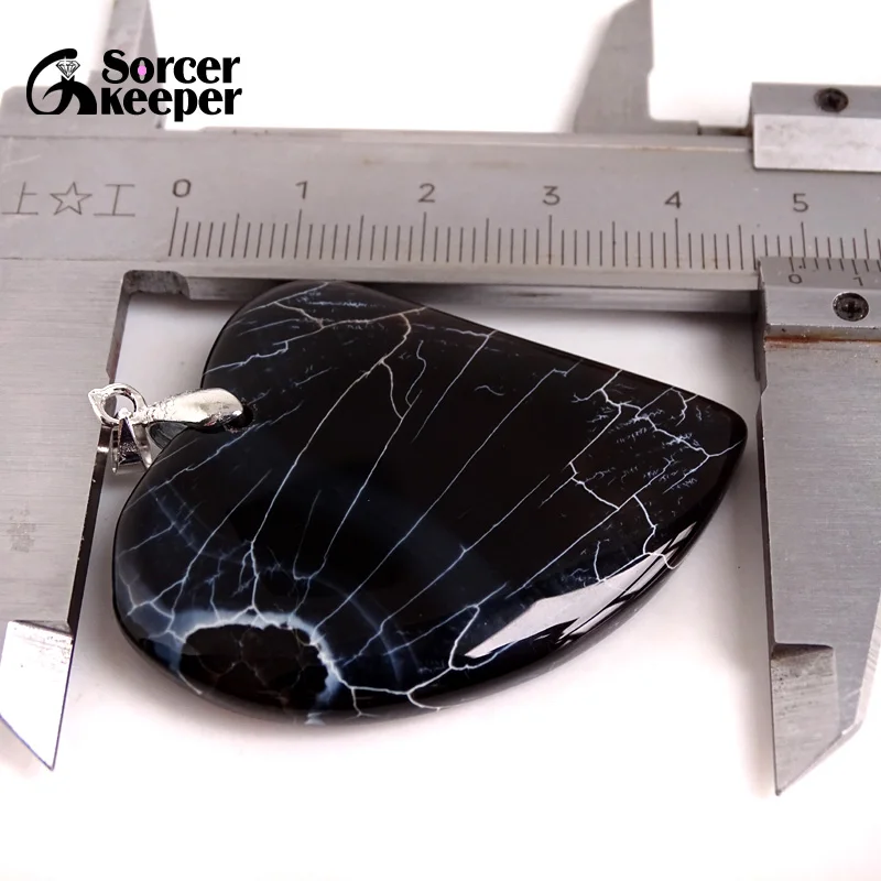 Модный кулон в форме сердца для женщин и мужчин подвеска из натурального