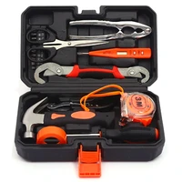 11 pieces of multifunctional household hardware tool set car tool box woodworking tool box