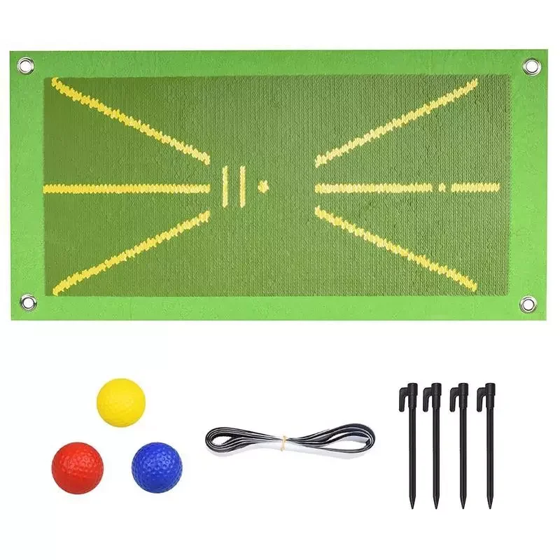 

Подвесной коврик для гольфа, портативный подстилка для игры в гольф в помещении, с искусственными и 4 наземными гвоздями