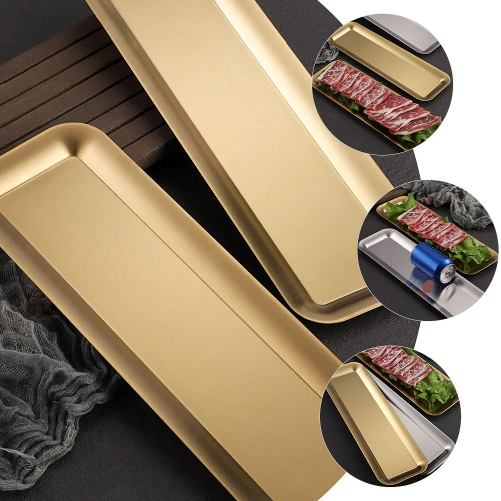 

Dresser Tray Salad Plate Fondue Plates Gold Tray Appetizer Serving Tray Perfume Tray Grill Plate Sushi Plate