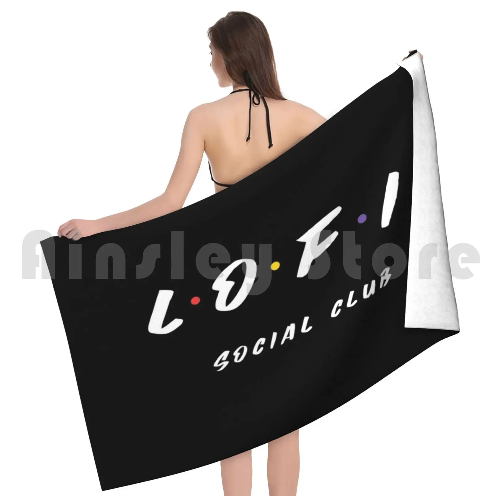 Банное полотенце для общественных клубов Lo-Fi Пляжная подушка Lofi расслабления