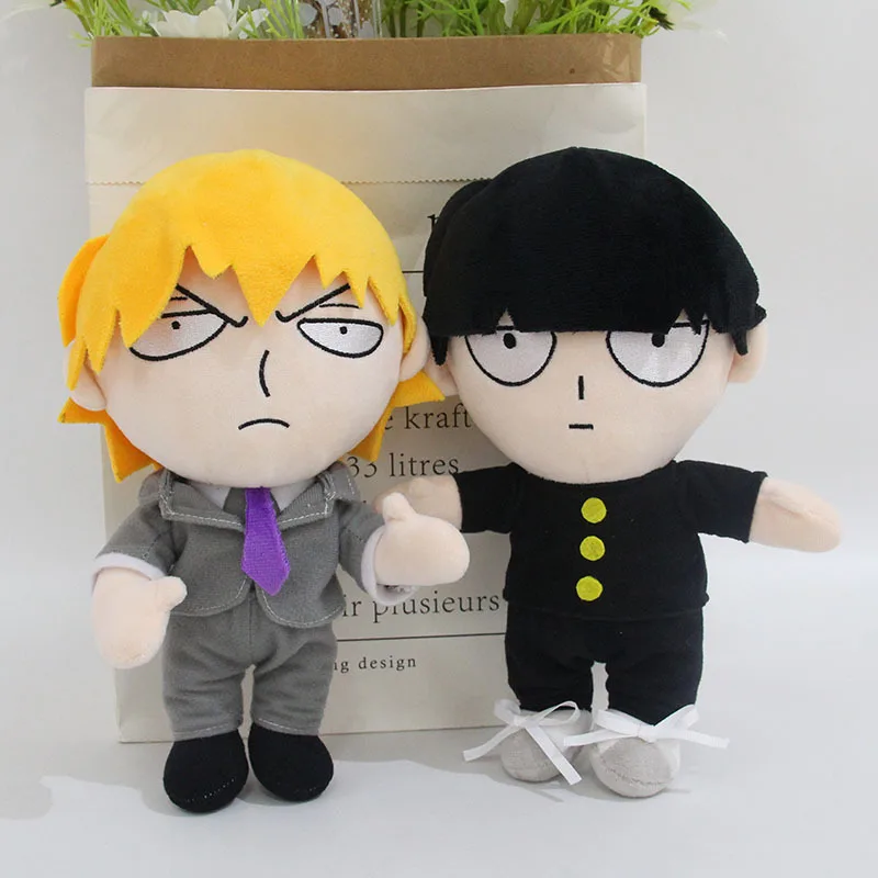 

Anime Mob Psycho 100 Plush Doll Pillow 25cm Kageyama Shigeo Reigen Arataka Cosplay Toys Cute Cartoon Props