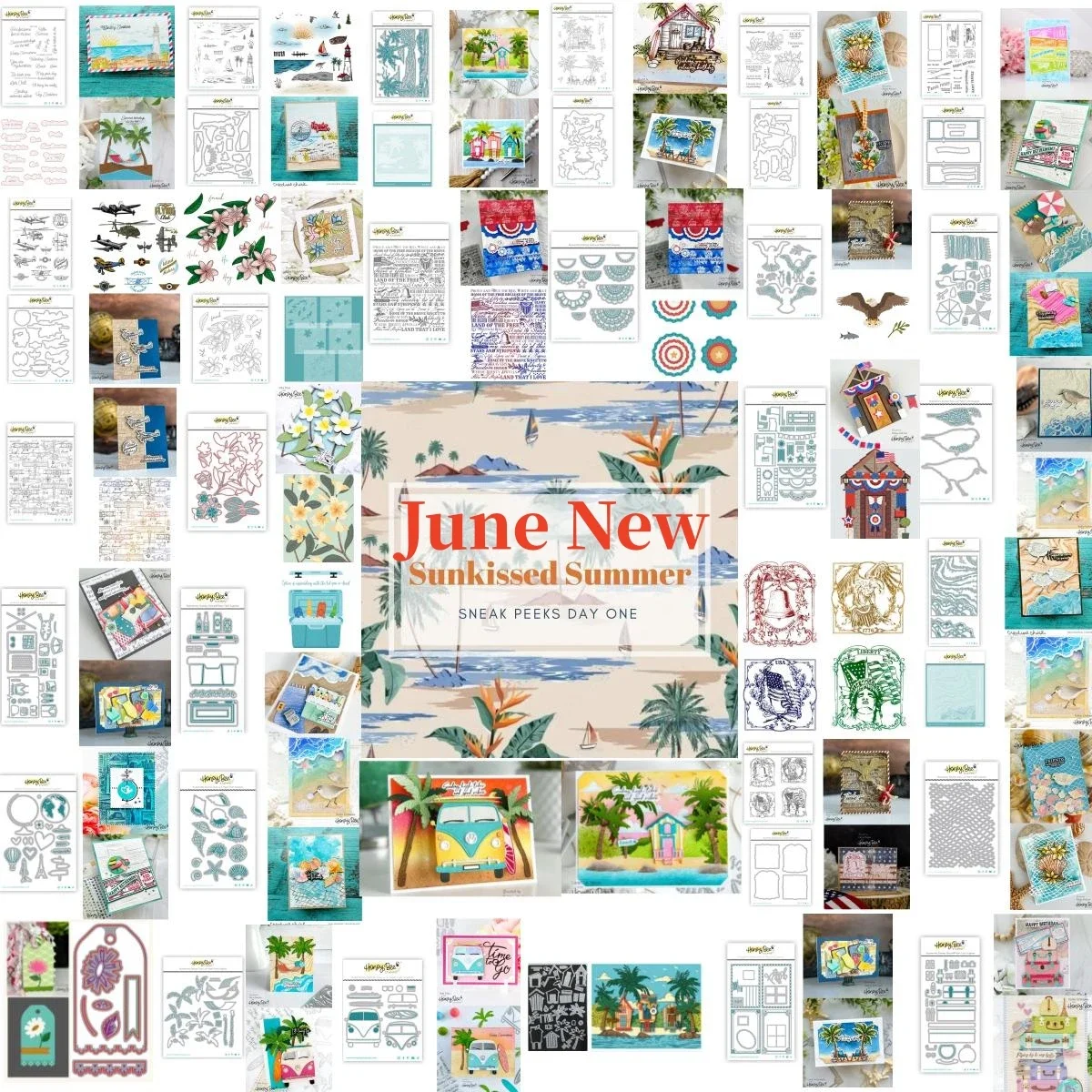 Новые прозрачные штампы Sunkissed Summer Beach металлические трафарет для