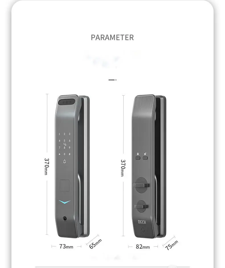 

2022 New Waterproof 3D Face Smart Fingerprint Electromagnetic Door Lock