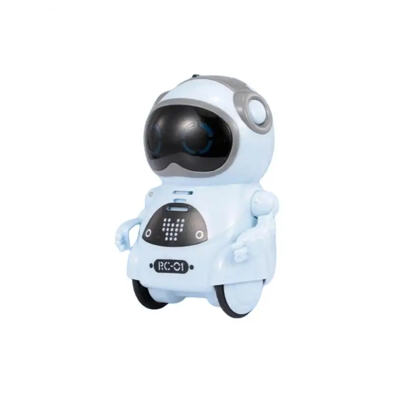 

939A Pocket RC Robot Talking Interactive Dialogue Voice Recognition Record Singing Dancing Telling Story Mini RC Robot Toys Gift