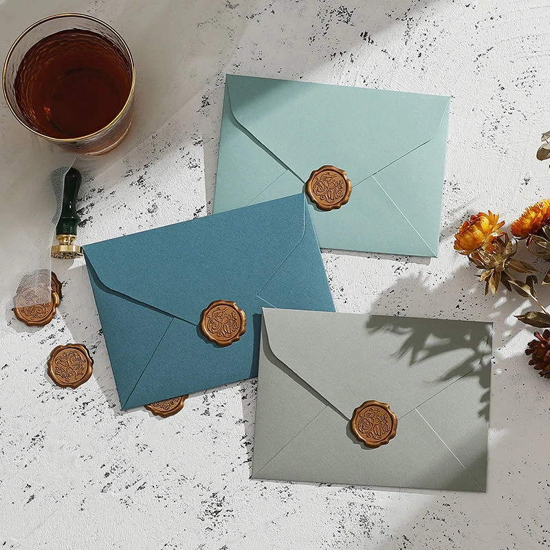 

5pcs/lot European Envelopes for Invitations Wedding Business Message Envelope for Letters Upscale Simple Retro School Supplies