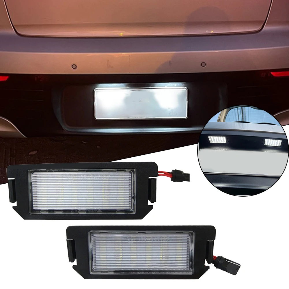 

2 шт., 12 В, автомобильный номерной знак, фонарь для Hyundai I20 2008-2014 6500K, белый цвет, яркий свет для номерного знака