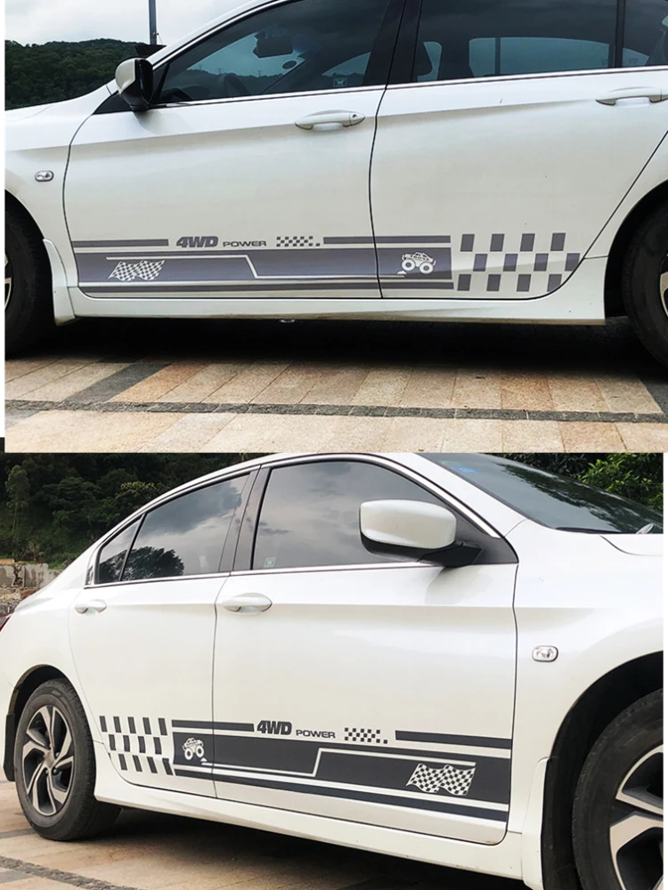 

Car sticker universal body waistline color strip modified film For BMW Audi VW Toyota Honda car assessoires a small car