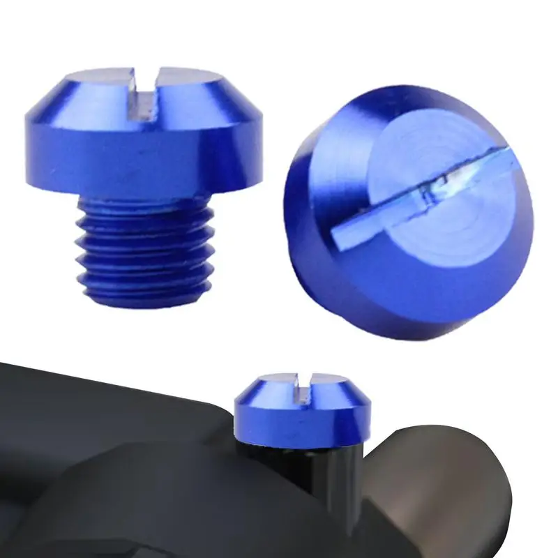 

Motorcycle Mirror Hole Plugs 2 Pieces Rearview Mirror Blanking Plugs Rust-Proof Rearview Mirrors Caps Screw M10x1.25