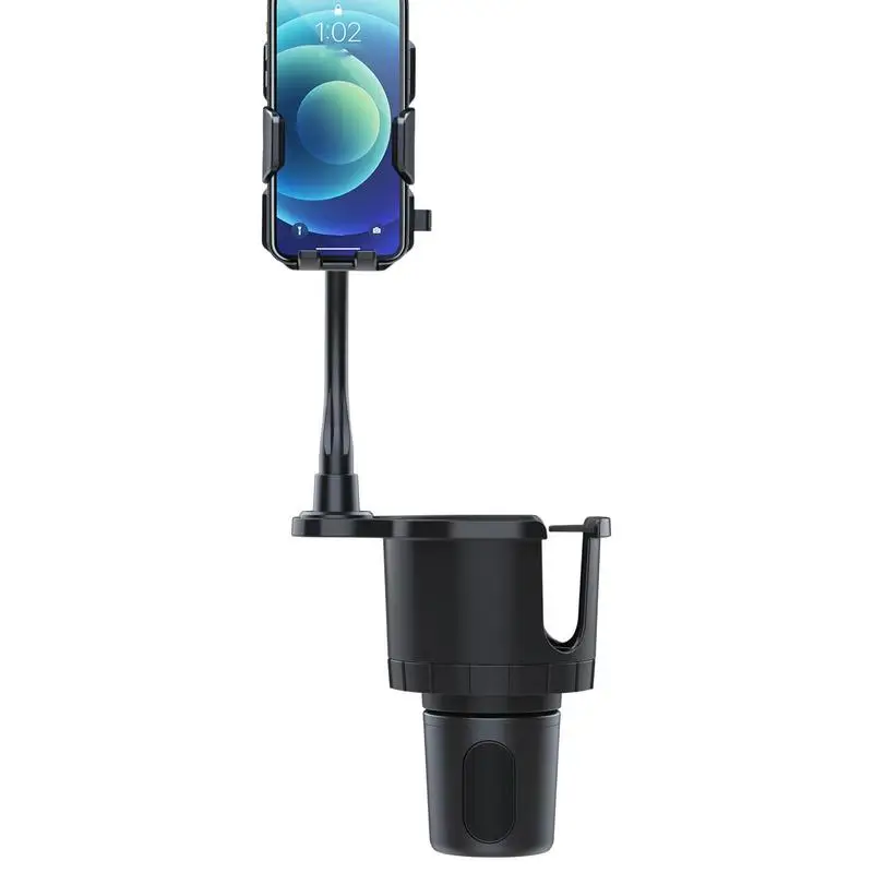 

Автомобильный держатель для чашки, держатель для телефона, регулируемая длинная рукоятка, вращающаяся на 360 градусов подставка для телефона, многофункциональный большой держатель для чашки, адаптер для удержания