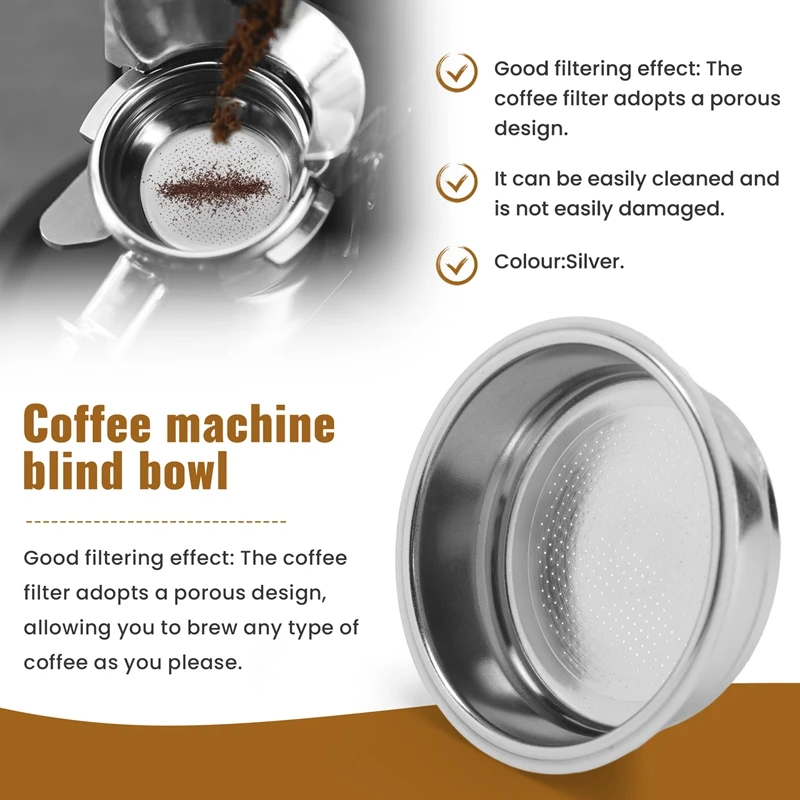 Фильтр для кофе корзина чашки фильтра из нержавеющей стали 51 мм фильтры