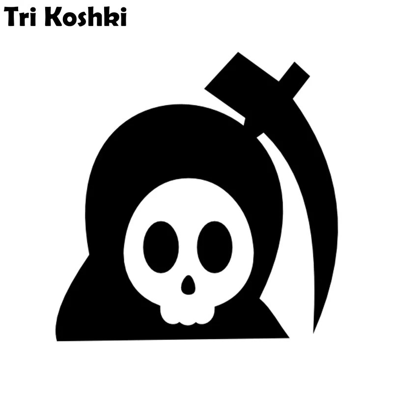 

Tri Koshki KT035 наклейка на автомобиль с черепом из сериала смерти мрачного Жнеца виниловые наклейки светоотражающие наклейки на кузова автомоби...