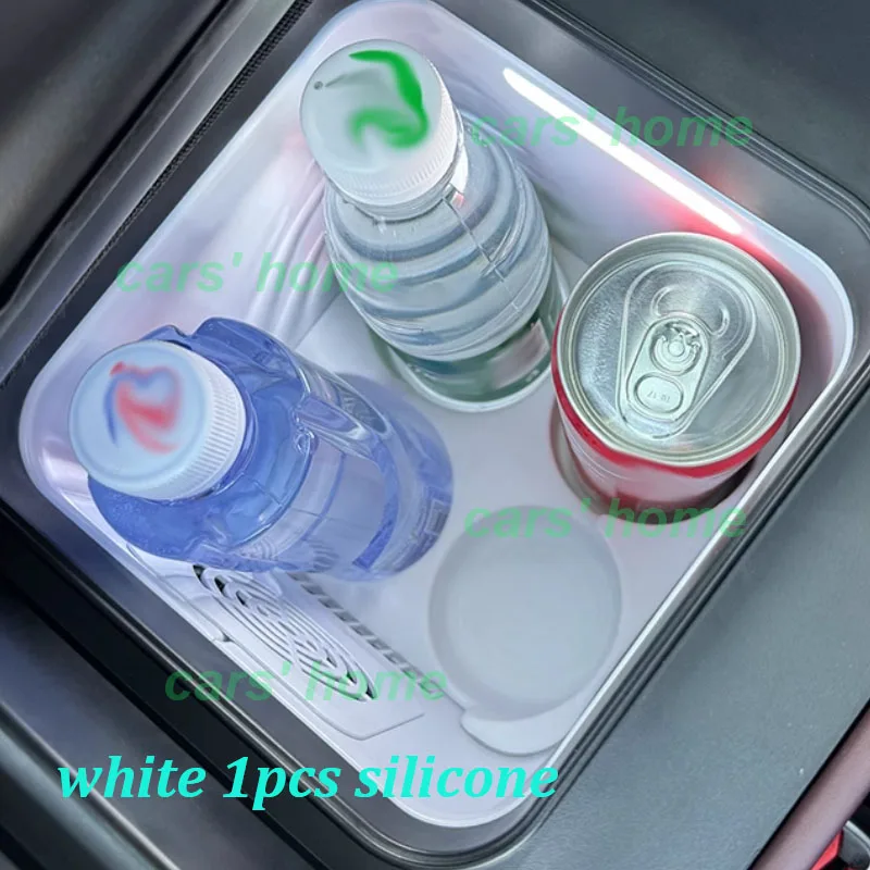 

Для Denza Z9gt 2024, передний ряд автомобиля, холодильник, силиконовый ящик для хранения, подстаканник, силиконовая накладка, нескользящие аксессуары для интерьера