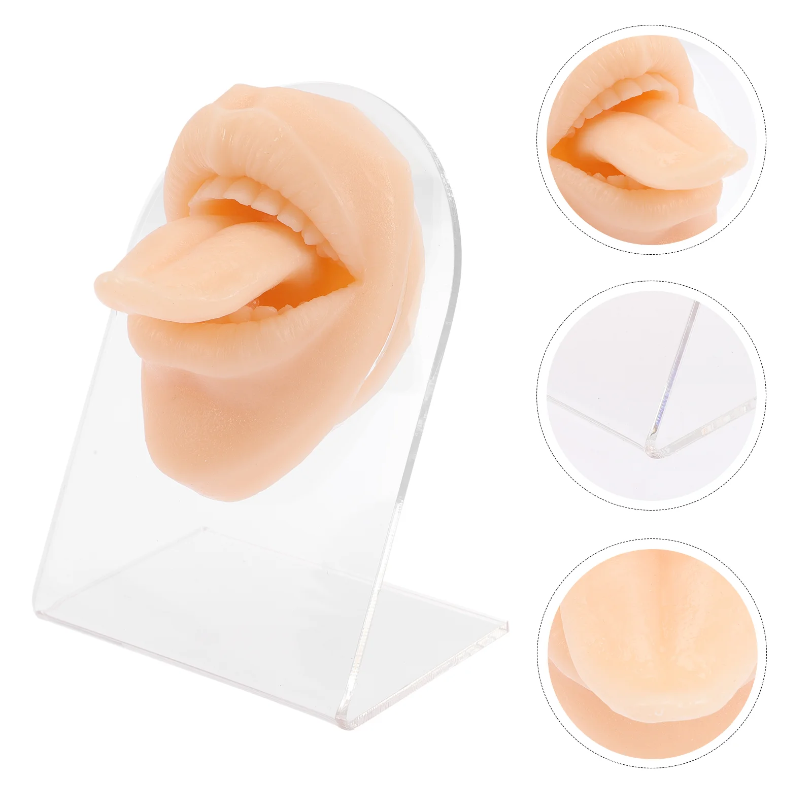 

Силиконовая форма для ротовой витрины, образец для язык, для обучения, s-образные кольца