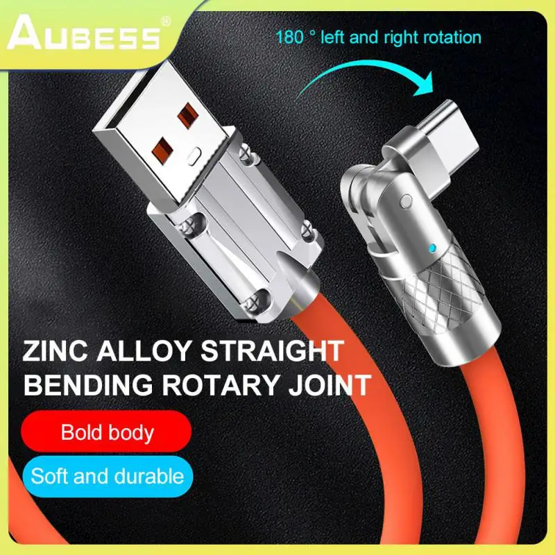 

Elbow Zinc Alloy Game Data Cable Liquid Silicone Rubber Usb Cable Type-c 120w 6a Mobile Phone Charger For Ipad Fast Charging