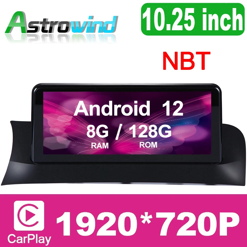 

12.5 inch 8G RAM 8 Core Android 12 Auto Player GPS Navigation System Media Stereo For BMW X3 F25 for BMW X4 F26 NBT EVO
