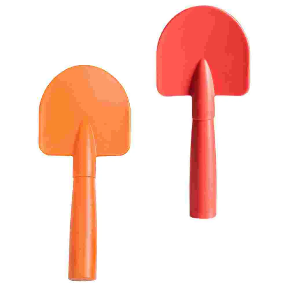 

2pcs Spade Shape Rice Scoop Small Rice Spoon Household Plastic Rice Spoon Shovel