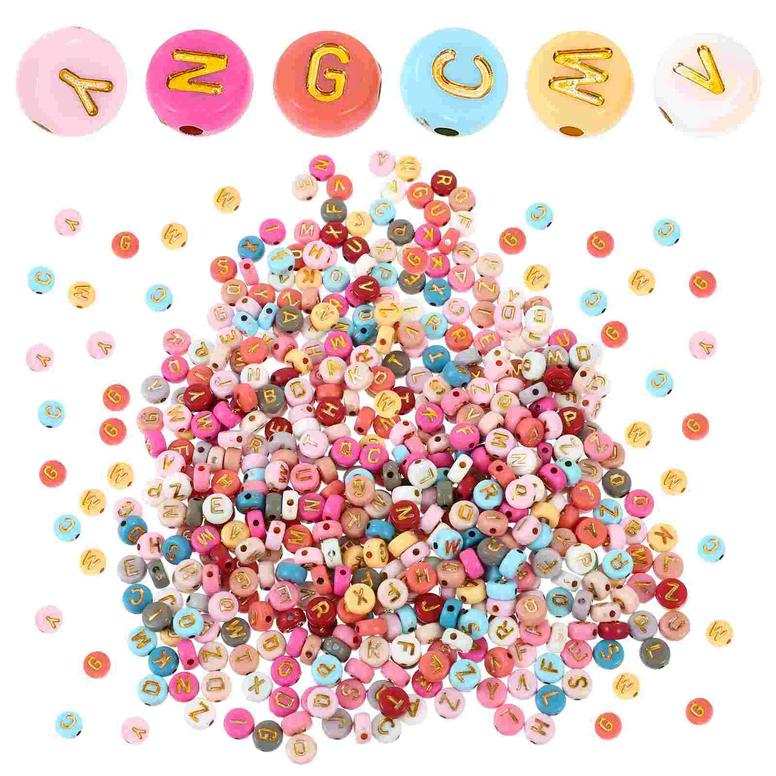 

1000 шт., акриловые бусины для браслета