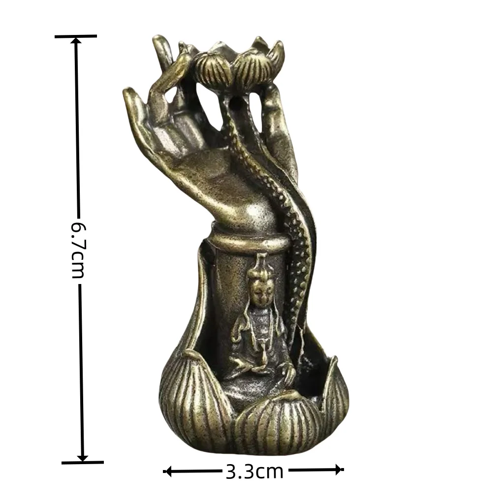 Лотос Будда ручная обратная курильница бытовой декоративный орнамент дзен держатель для благовоний украшение дома