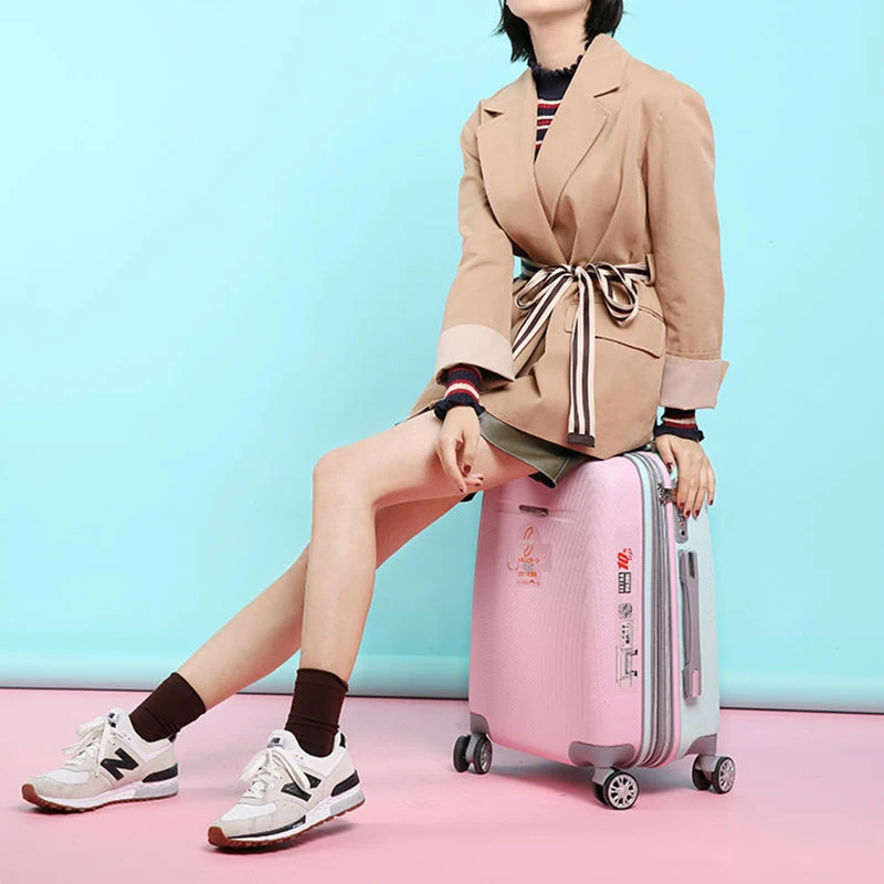 Расширяющийся чемодан для женщин новый высококлассный комбинированный