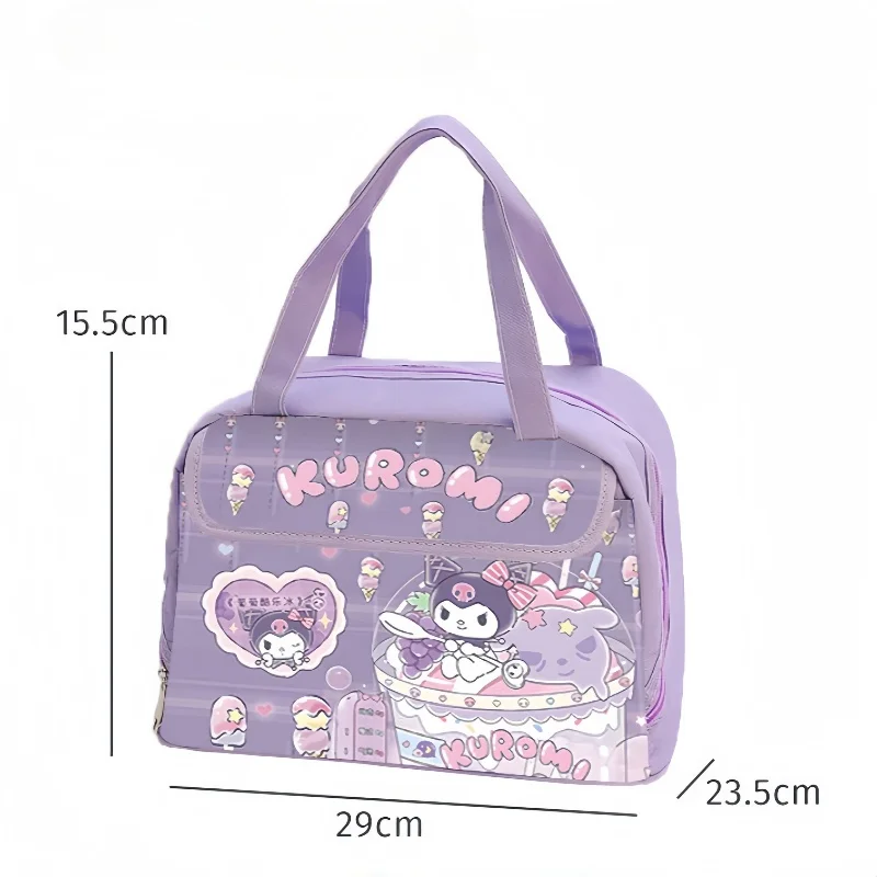 Новая изолированная сумка Kuromi Kawaii Sanrio изолированный Ланч-бокс большой емкости