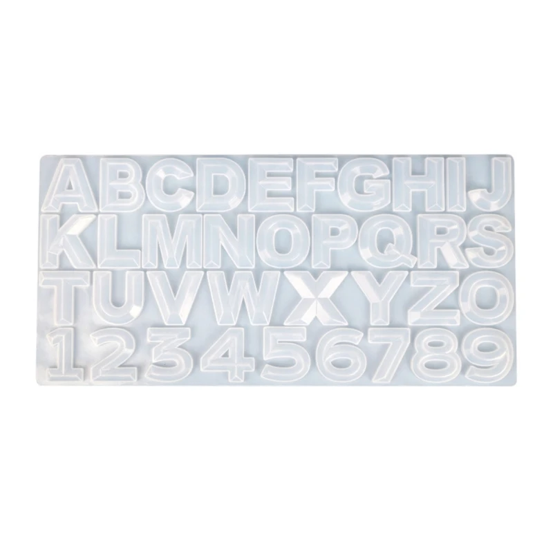 

Форма алфавита из обратной смолы, силиконовая форма с буквами для поделок из эпоксидной смолы