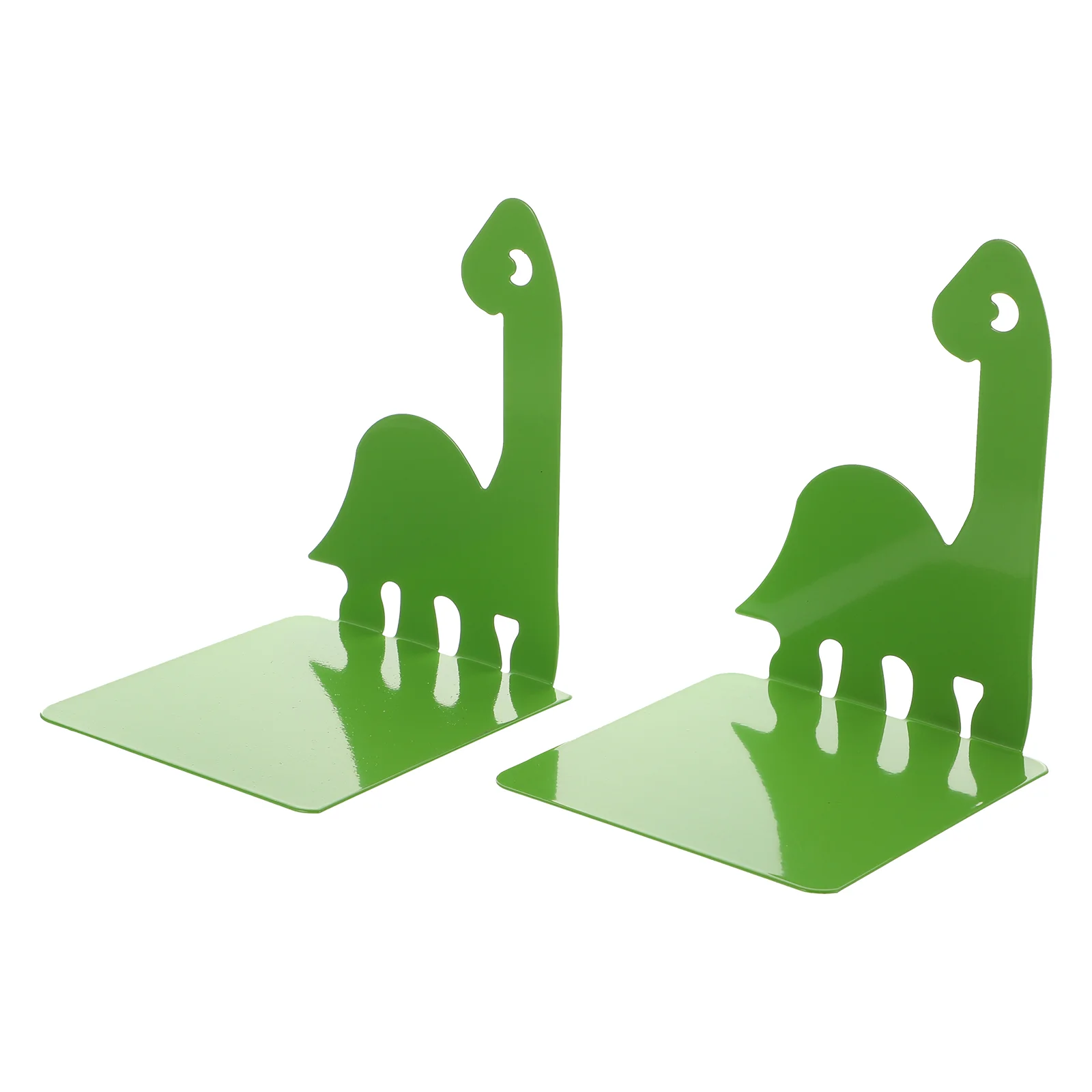 

Dinosaur Metal Bookend Shelves Rack Heavy Duty Table Top Shelf Holder Brackets Stopper Put The