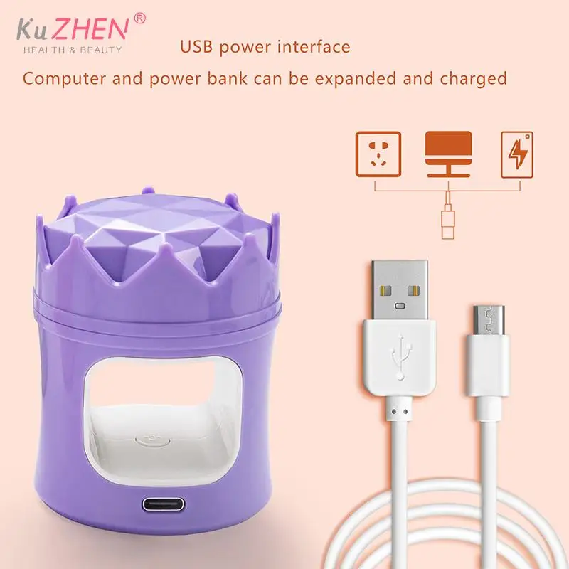 

1pcs Mini Crown Manicure 18W Nail Dryer LED UV Lamp Micro USB Gel Varnish Curing Machine Nail Art Equipment Manicuring Nail Tool